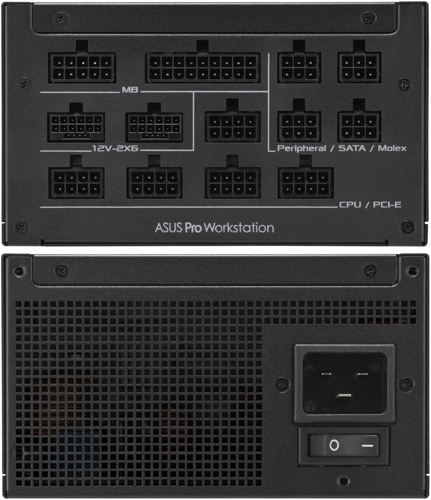 ASUS Pro WS 1600W Platinum power supply unit 20+4 pin ATX ATX Juodas