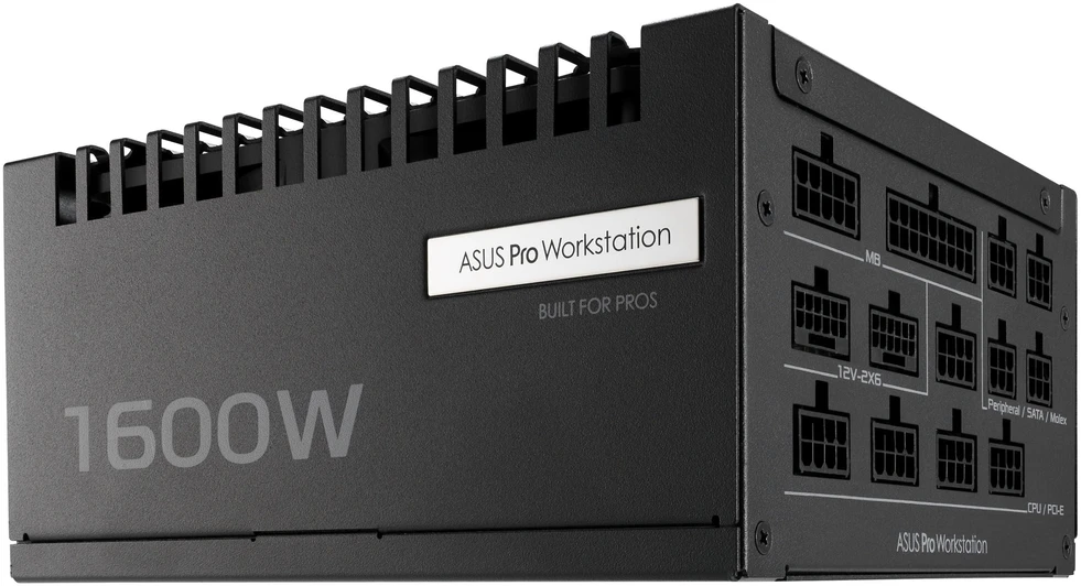 ASUS Pro WS 1600W Platinum power supply unit 20+4 pin ATX ATX Juodas