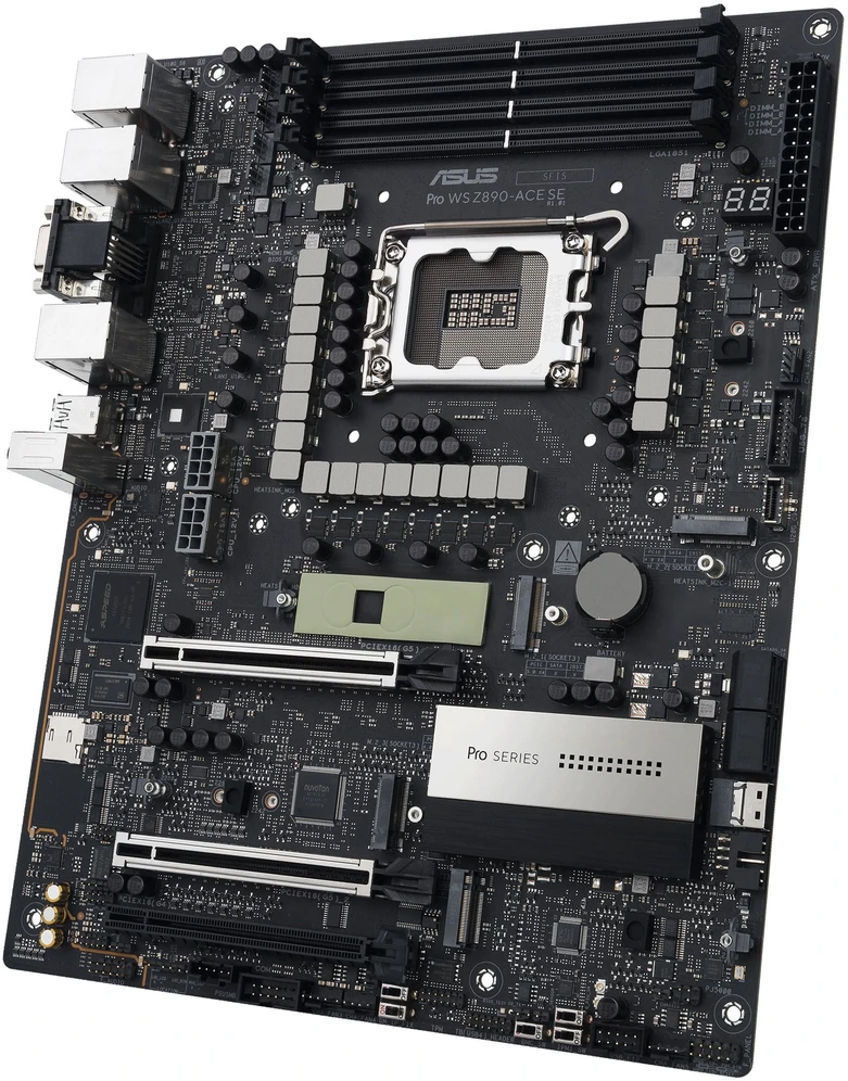 ASUS Pro WS Z890-ACE SE pagrindinė plokštė, LGA 1851 lizdas, Intel Z890, ATX, DDR5