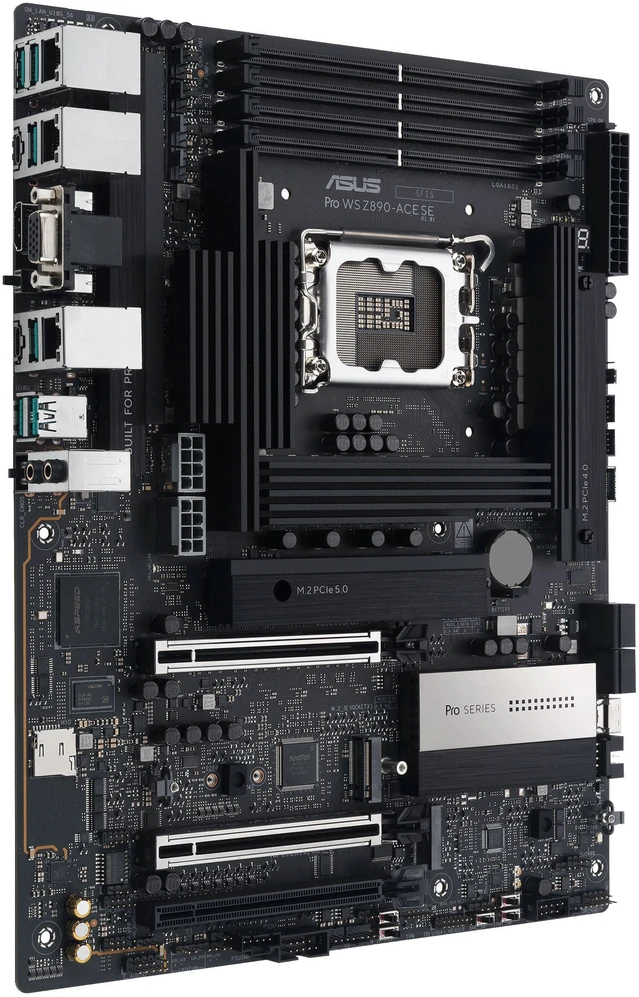ASUS Pro WS Z890-ACE SE pagrindinė plokštė, LGA 1851 lizdas, Intel Z890, ATX, DDR5