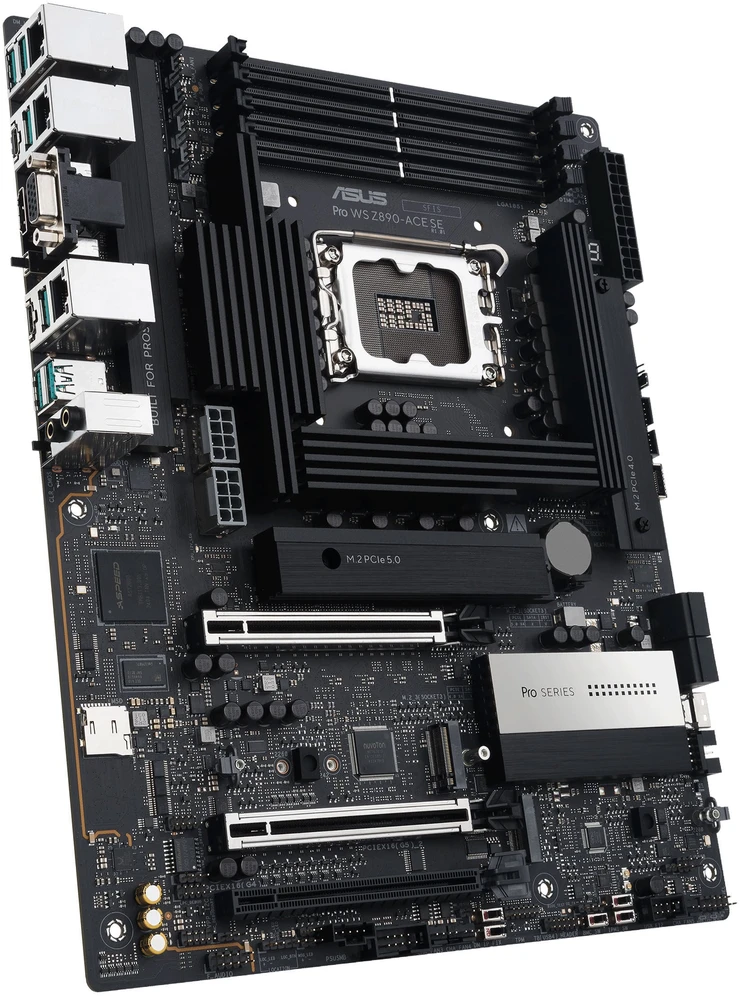 ASUS Pro WS Z890-ACE SE pagrindinė plokštė, LGA 1851 lizdas, Intel Z890, ATX, DDR5