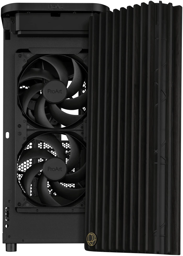 ASUS ProArt PA401 Wood Edition kompiuterio korpusas, Midi-Tower, ATX, Mesh-Panel juodas