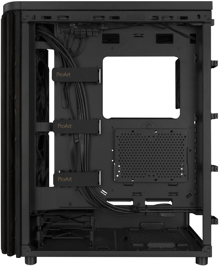 ASUS ProArt PA401 Wood Edition kompiuterio korpusas, Midi-Tower, ATX, Mesh-Panel juodas