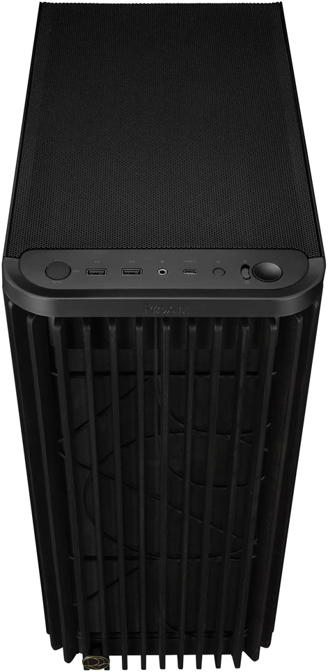 ASUS ProArt PA401 Wood Edition kompiuterio korpusas, Midi-Tower, ATX, Mesh-Panel juodas