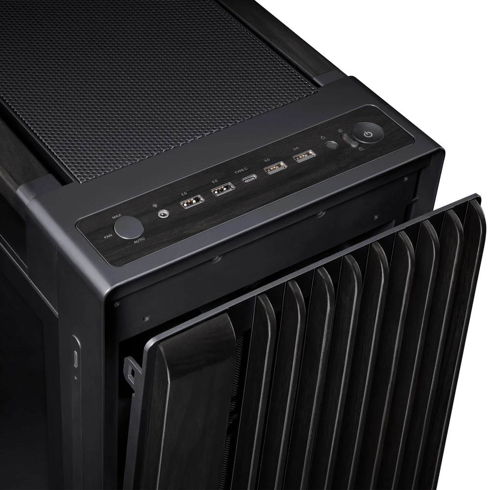 ASUS ProArt PA602 Wood Edition Midi Tower Juodas