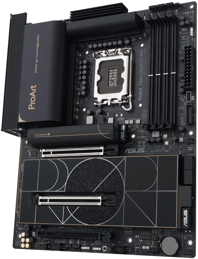 Pagrindinė plokštė ASUS PROART Z890-CREATOR WIFI LGA1851 4xDDR5 ATX MB 4xSATA 1xHDMI 2.1 3xThunderbolt 5xM.2