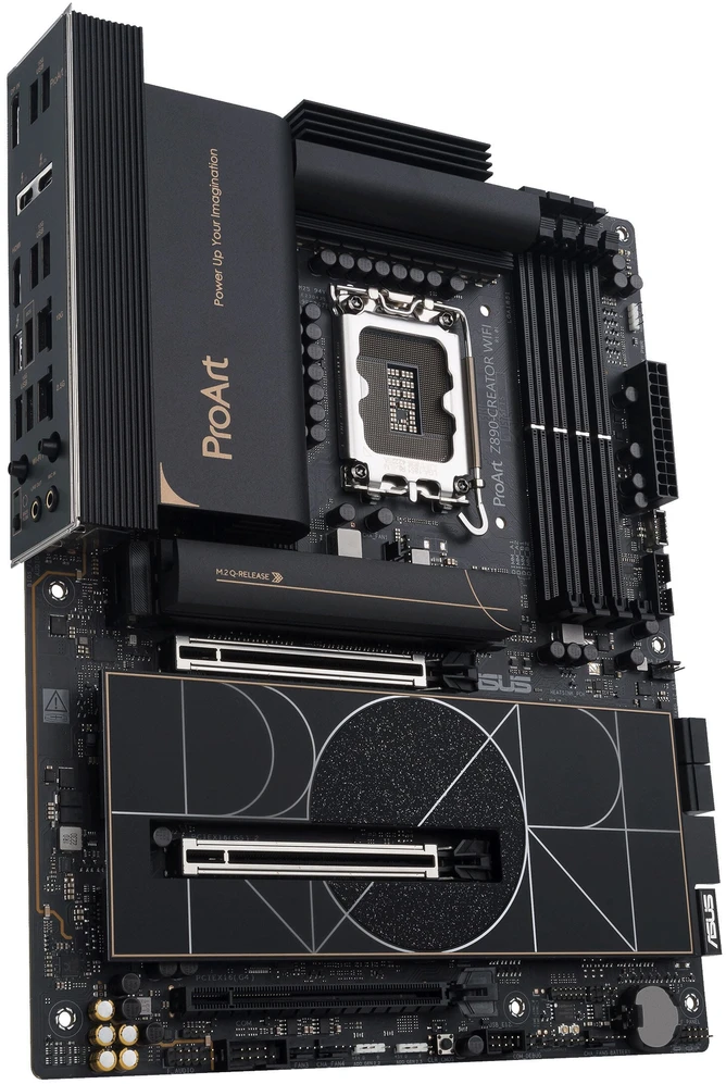 Pagrindinė plokštė ASUS PROART Z890-CREATOR WIFI LGA1851 4xDDR5 ATX MB 4xSATA 1xHDMI 2.1 3xThunderbolt 5xM.2