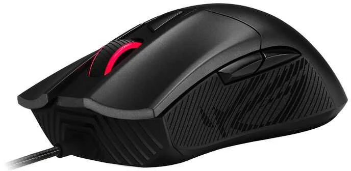 Optinė laidinė pelė Asus ROG Gladius II Core, 6 200-dpi/Omron switches with 50-million-click durability/lightweight - 92,5 g/Aura Sync