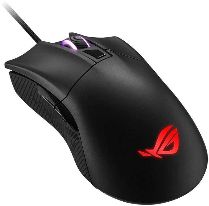 Optinė laidinė pelė Asus ROG Gladius II Core, 6 200-dpi/Omron switches with 50-million-click durability/lightweight - 92,5 g/Aura Sync