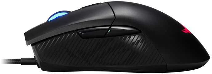 Optinė laidinė pelė Asus ROG Gladius II Core, 6 200-dpi/Omron switches with 50-million-click durability/lightweight - 92,5 g/Aura Sync