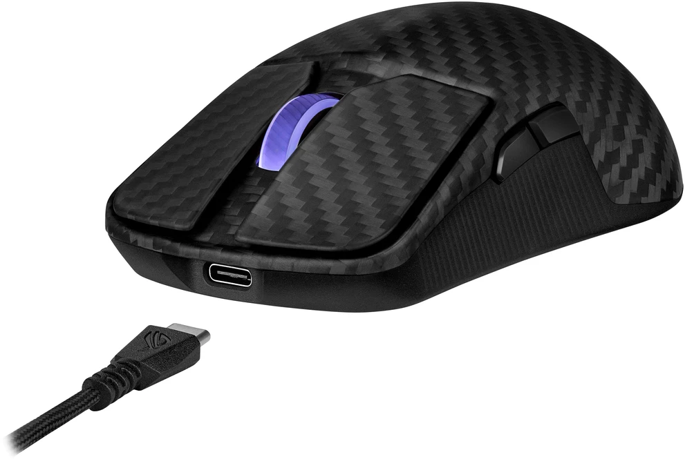 Pelė Myszka žaidimams Asus ROG Harpe Ace Extreme belaidė 42000 dpi optinė juoda