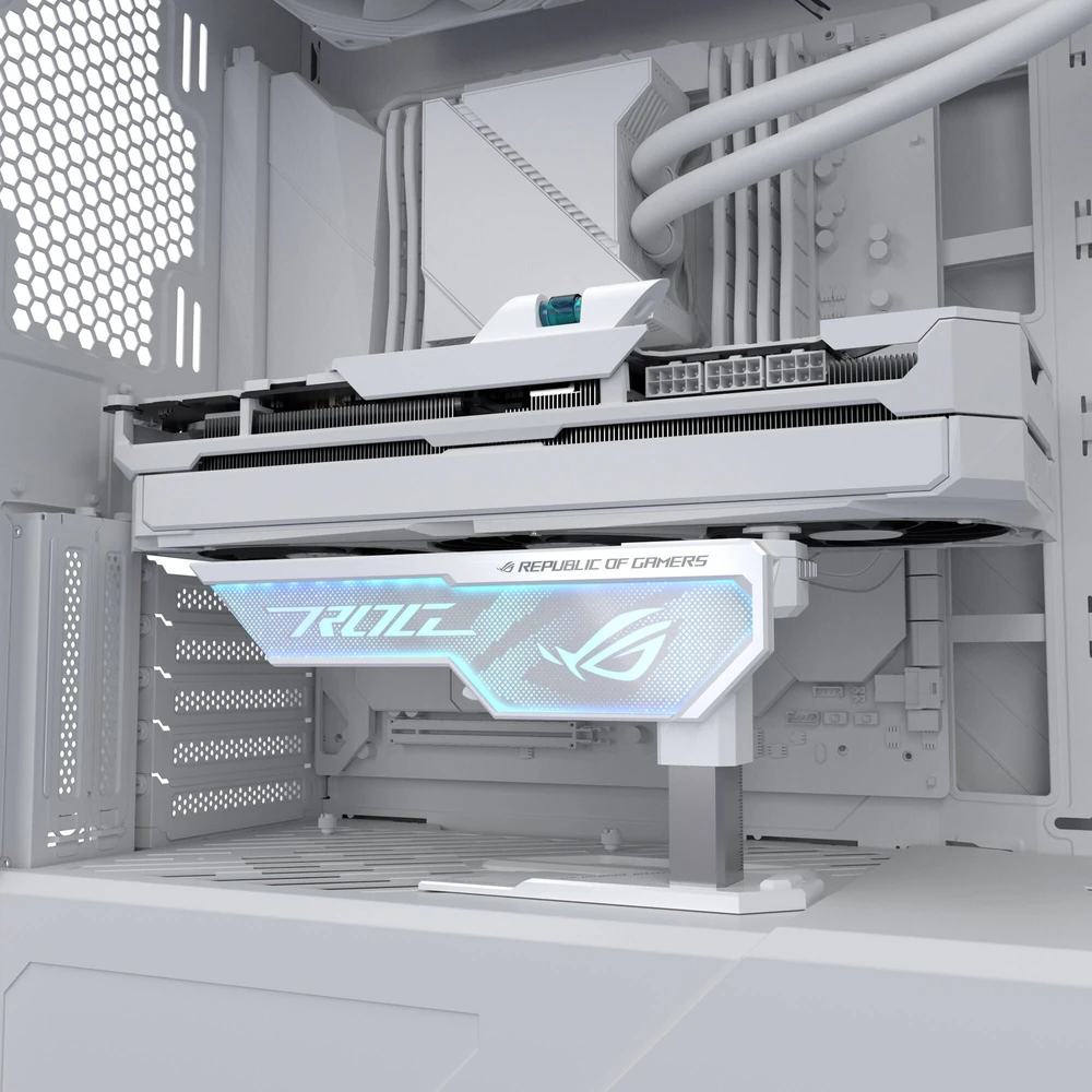 Vaizdo Plokštės Laikiklis - ASUS ROG Herculx Universalus Baltas Daugiaspalvis