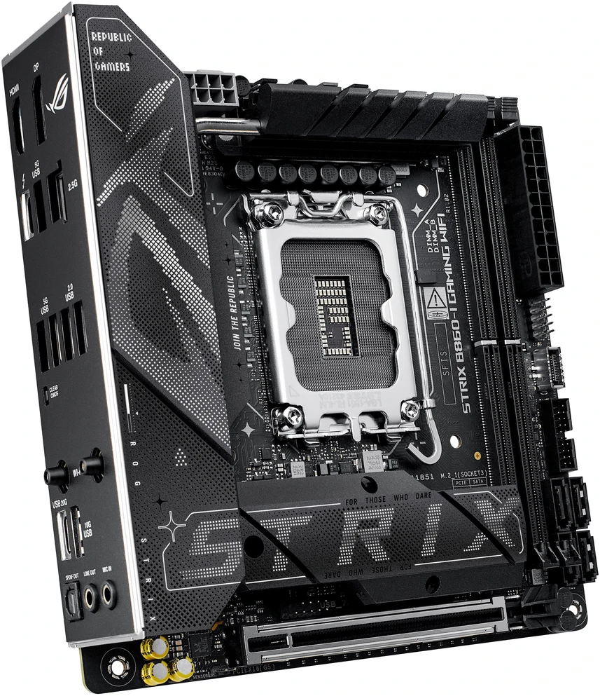 Pagrindinė plokštė ASUS ROG STRIX B860-I GAMING WIFI