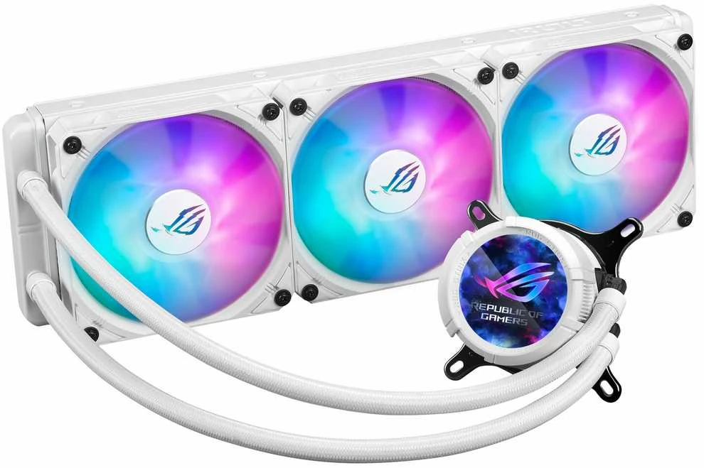Asus ROG Strix aušintuvas su LCD ekranu ir RGB ventiliatoriais