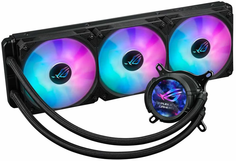 ASUS ROG STRIX LC III 360 ARGB aušinimo sistema su LCD ekranu