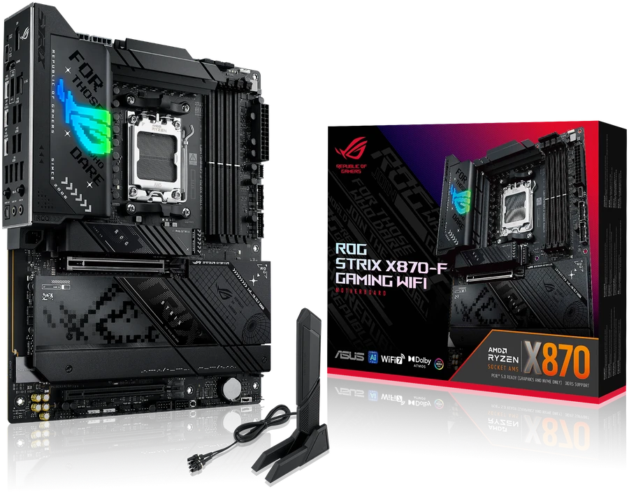 Pagrindinė plokštė Asus ROG STRIX X870-F GAMING WIFI