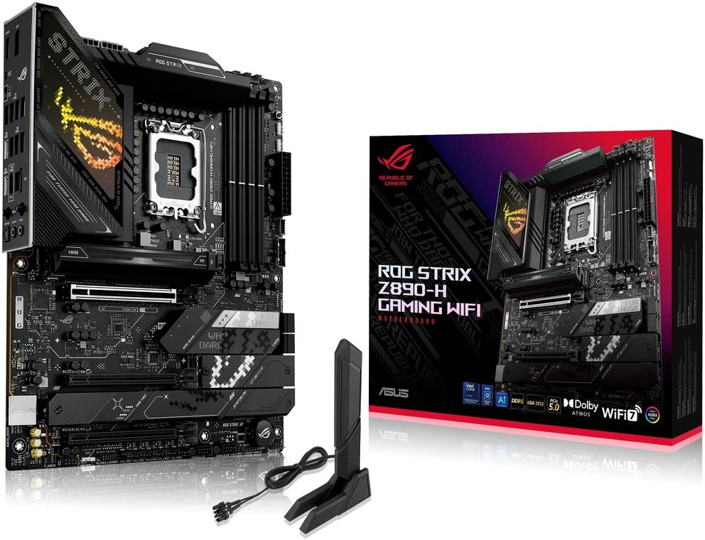 Pagrindinė plokštė MB ASUS ROG STRIX Z890-H GAMING WIFI (Intel.1851.DDR5.ATX)