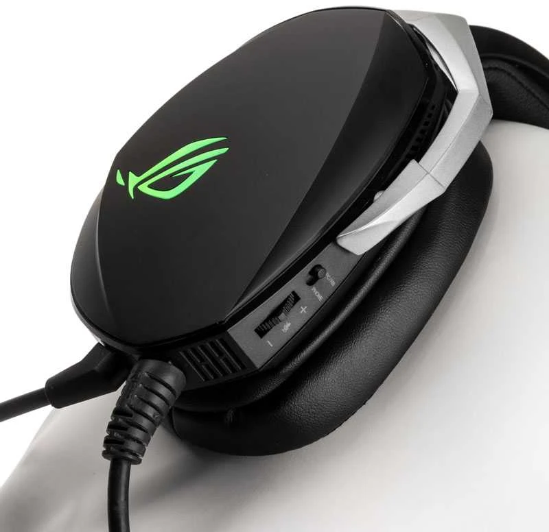 Ausinės ASUS ROG Theta 7.1 Laisvų rankų įranga Su lankeliu Juoda