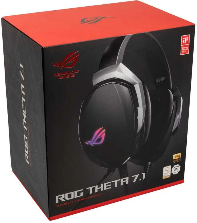 Ausinės ASUS ROG Theta 7.1 Laisvų rankų įranga Su lankeliu Juoda