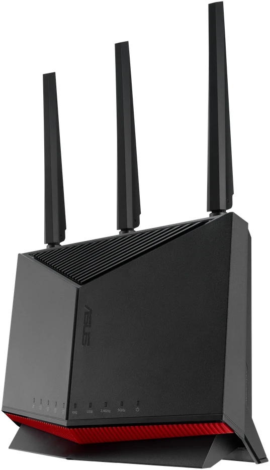 Asus | Wireless Wifi 7 Dual Band Gigabit Maršrutizatorius | RT-BE86U | 802.11be | 6800 Mbit/s | Mesh Support Yes | MU-MiMO No | 4G/5G | Antenna type External/Internal | 2