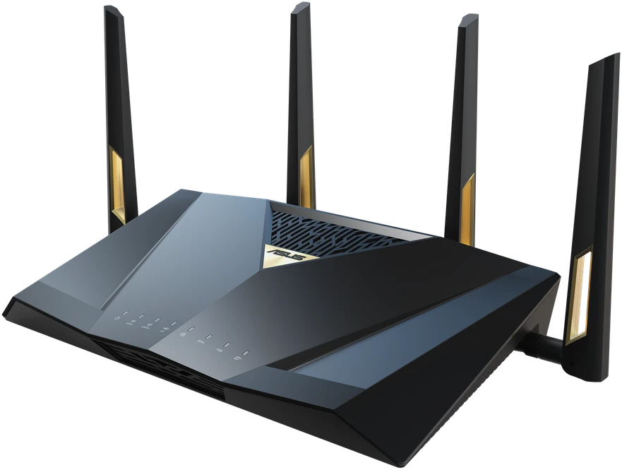 Belaidis maršrutizatorius Asus RT-BE88U, Wi-Fi 7 (802.11be), BE7200 (dvijuostis), 2x 10G, 4x 2.5G, AiMesh, VPN
