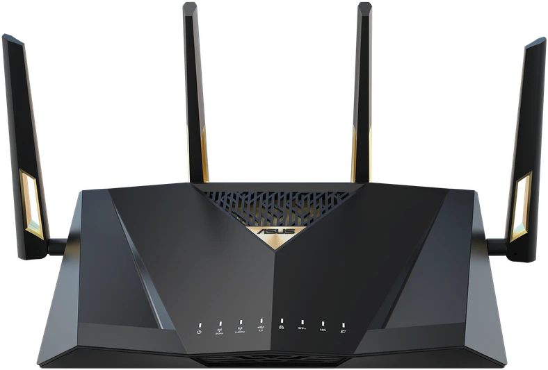 Belaidis maršrutizatorius Asus RT-BE88U, Wi-Fi 7 (802.11be), BE7200 (dvijuostis), 2x 10G, 4x 2.5G, AiMesh, VPN