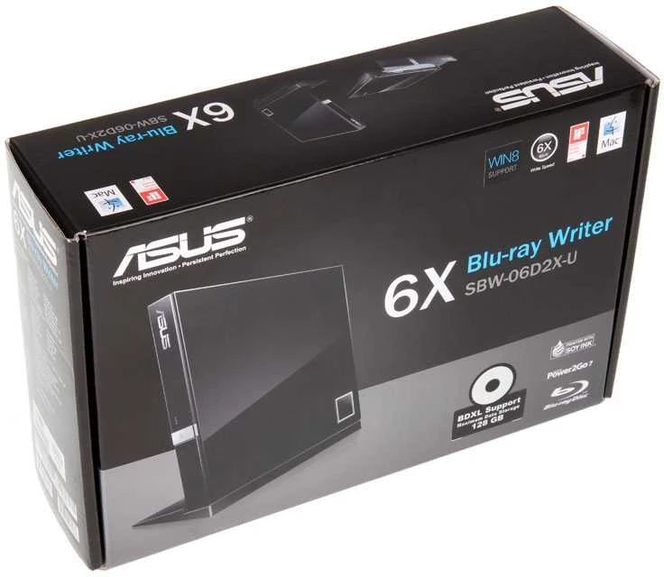 Vaizdo grotuvas Asus SBW-06D2X-U diskas (90-DT20305-UA199KZ)