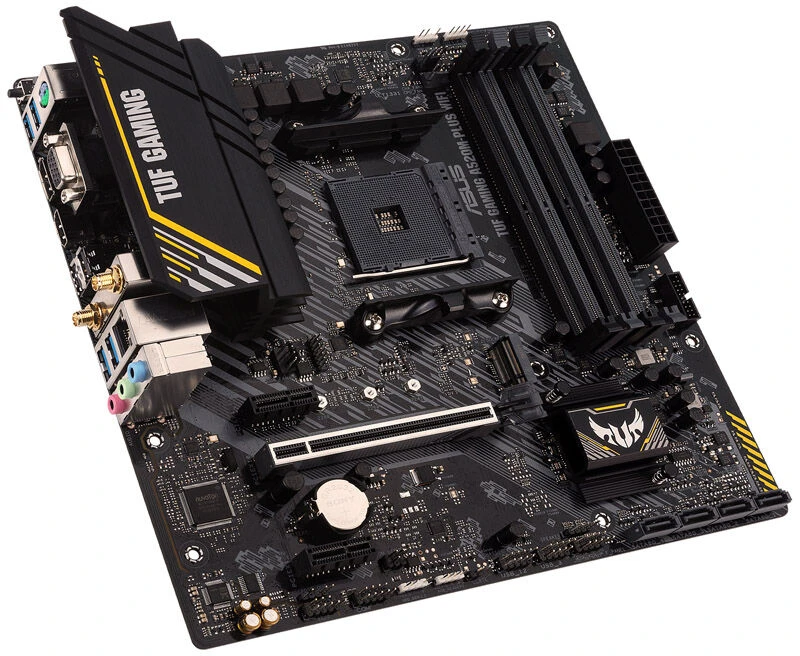Pagrindinė plokštė Asus | TUF GAMING A520M-PLUS | Procesorių šeima AMD | Procesoriaus lizdas AM4 | DDR4 | Atminties lizdai 4 | Palaikomos standžiojo disko sąsajos SATA, M.2 | SATA jungčių skaičius 4 | Lustų rinkinys AMD A520 | Mikro ATX