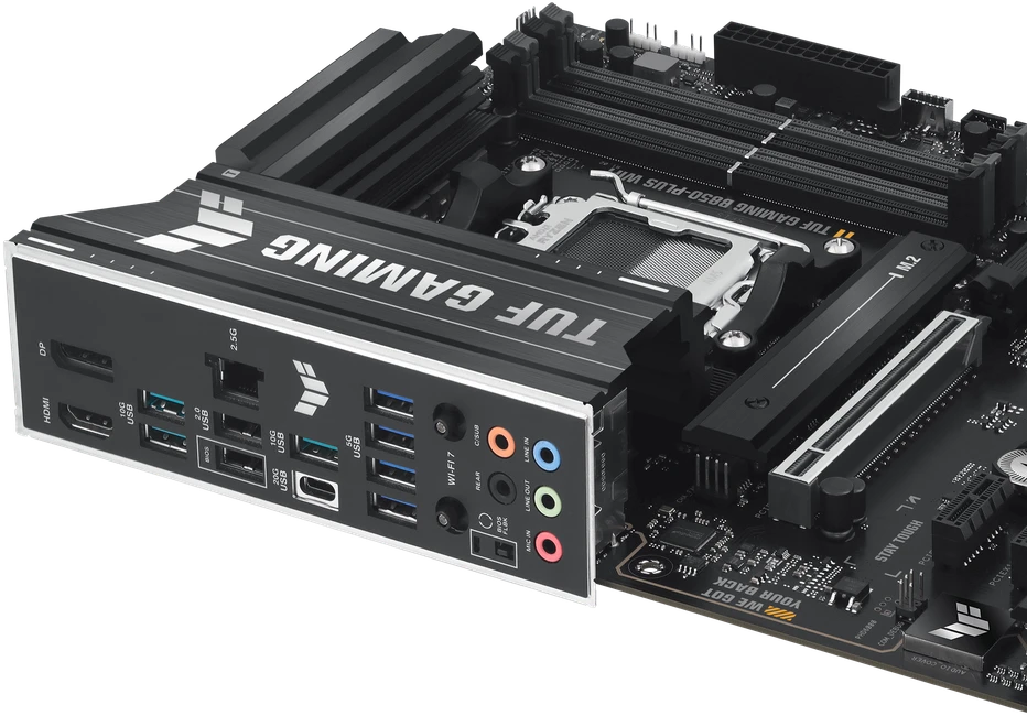 Pagrindinė plokštė ASUS TUF GAMING B850-PLUS WIFI AMD B850 Socket AM5 ATX