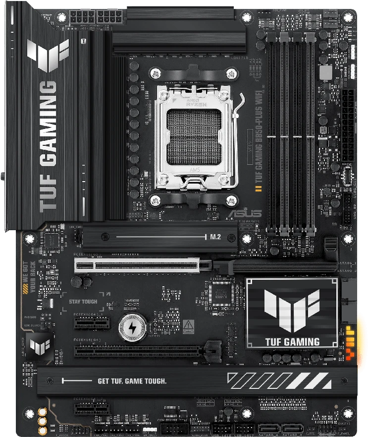 Pagrindinė plokštė ASUS TUF GAMING B850-PLUS WIFI AMD B850 Socket AM5 ATX