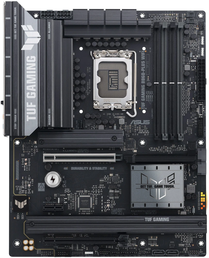 ASUS TUF GAMING B860-PLUS WIFI Intel B860 LGA 1851 (Socket V1) ATX pagrindinė plokštė