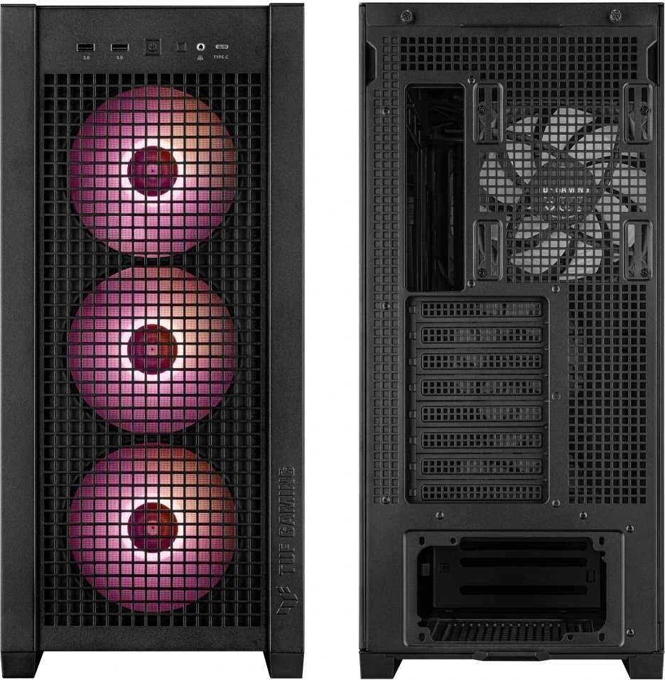 Kompiuterio Korpusas - ASUS TUF Gaming GT302 TG ARGB Juodas