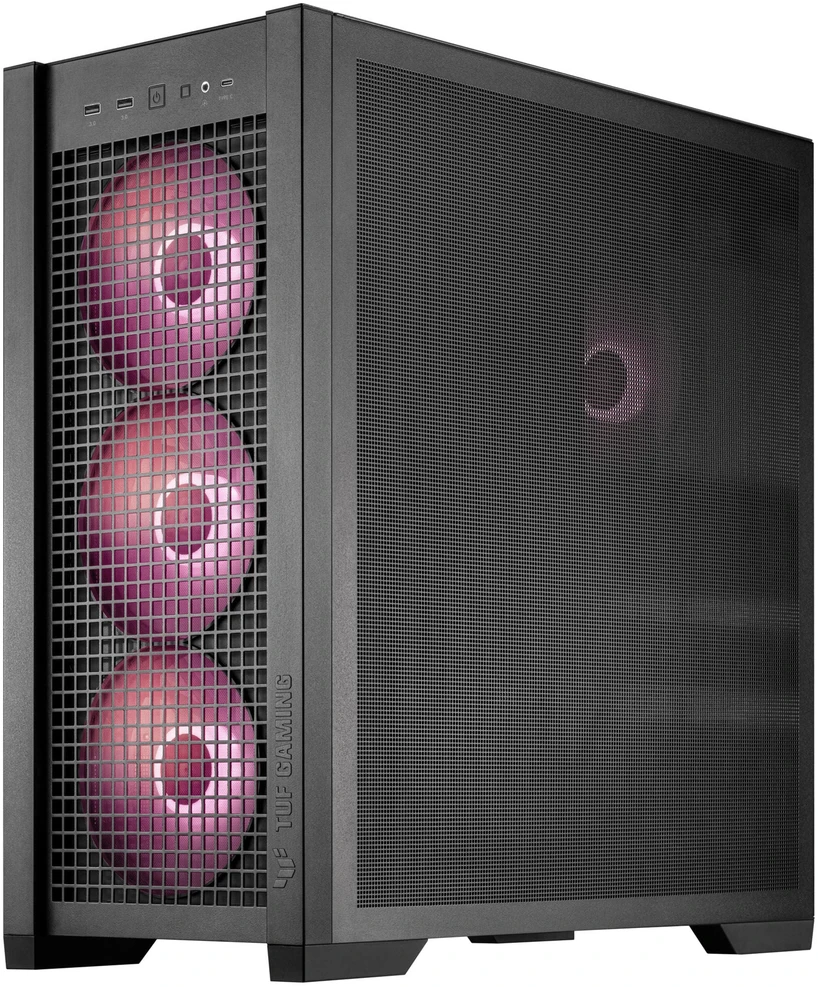Kompiuterio Korpusas - ASUS TUF Gaming GT302 TG ARGB Juodas