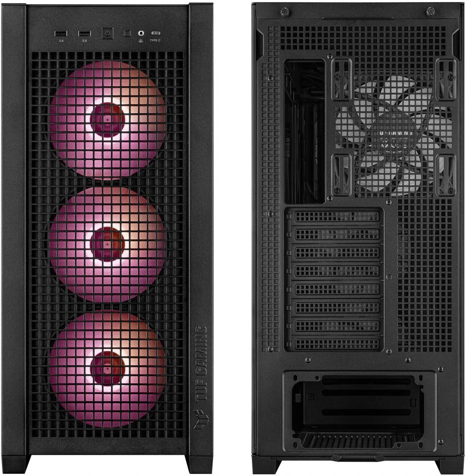 Kompiuterio Korpusas - ASUS TUF Gaming GT302 TG ARGB Juodas
