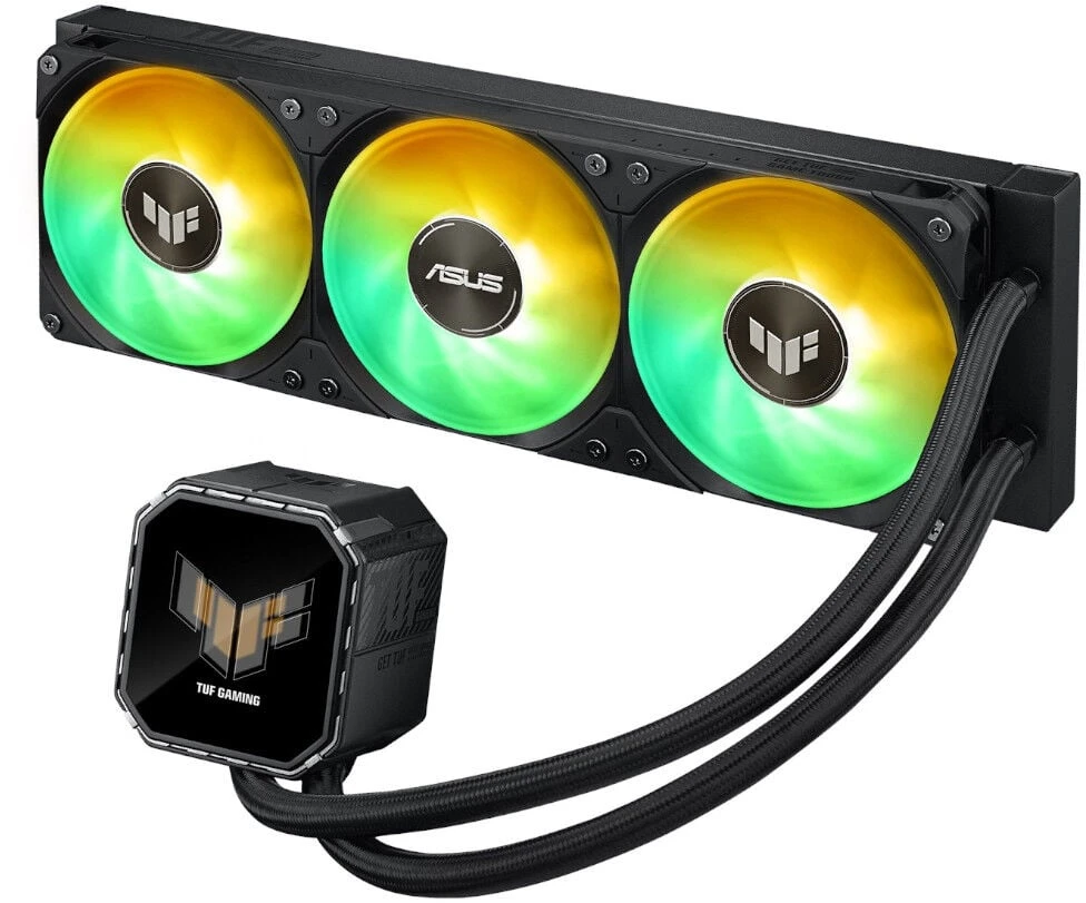 ASUS TUF Gaming LC III 360 ARGB LCD procesorius „viskas viename“ skysčio aušintuvas 12 cm Juodas 1 vnt.