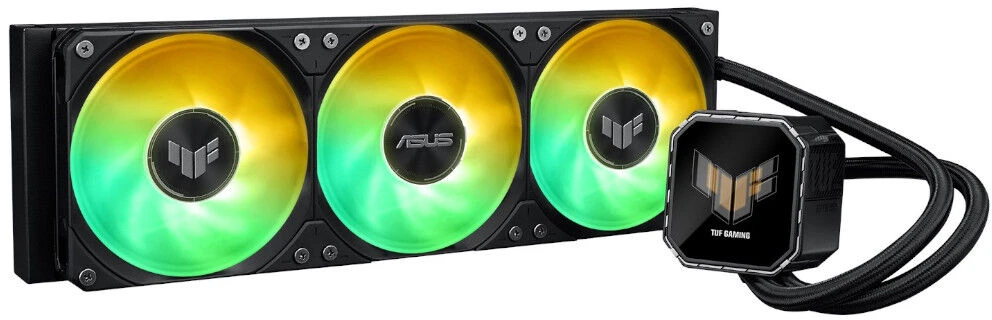 ASUS TUF Gaming LC III 360 ARGB LCD procesorius „viskas viename“ skysčio aušintuvas 12 cm Juodas 1 vnt.