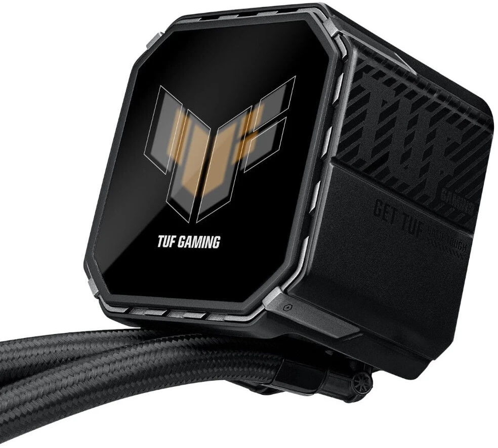 ASUS TUF Gaming LC III 360 ARGB LCD procesorius „viskas viename“ skysčio aušintuvas 12 cm Juodas 1 vnt.