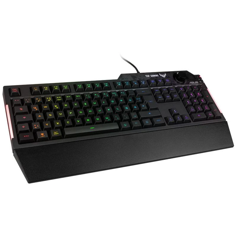 Klaviatūra Asus TUF K1 Spill-resistance up to 300ml/Вedicated volume knob/Programmable keys/On-the-fly macro recording/Onboard memory