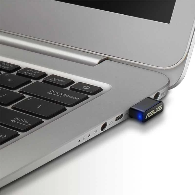 Asus | USB-AC53 NANO AC1200 dviejų dažnių USB MU-MIMO „Wi-Fi“ adapteris | 2,4 GHz / 5 GHz | 36 min.