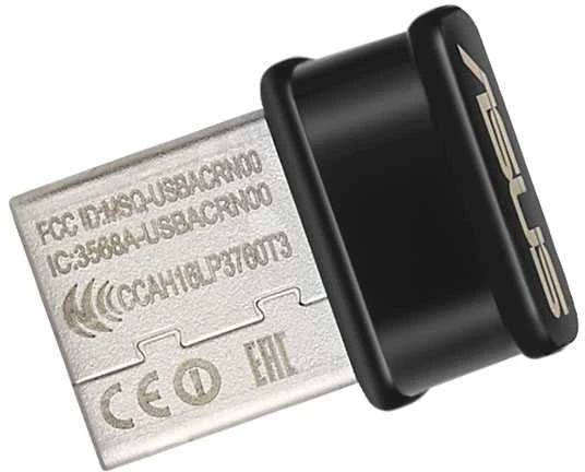 Asus | USB-AC53 NANO AC1200 dviejų dažnių USB MU-MIMO „Wi-Fi“ adapteris | 2,4 GHz / 5 GHz | 36 min.