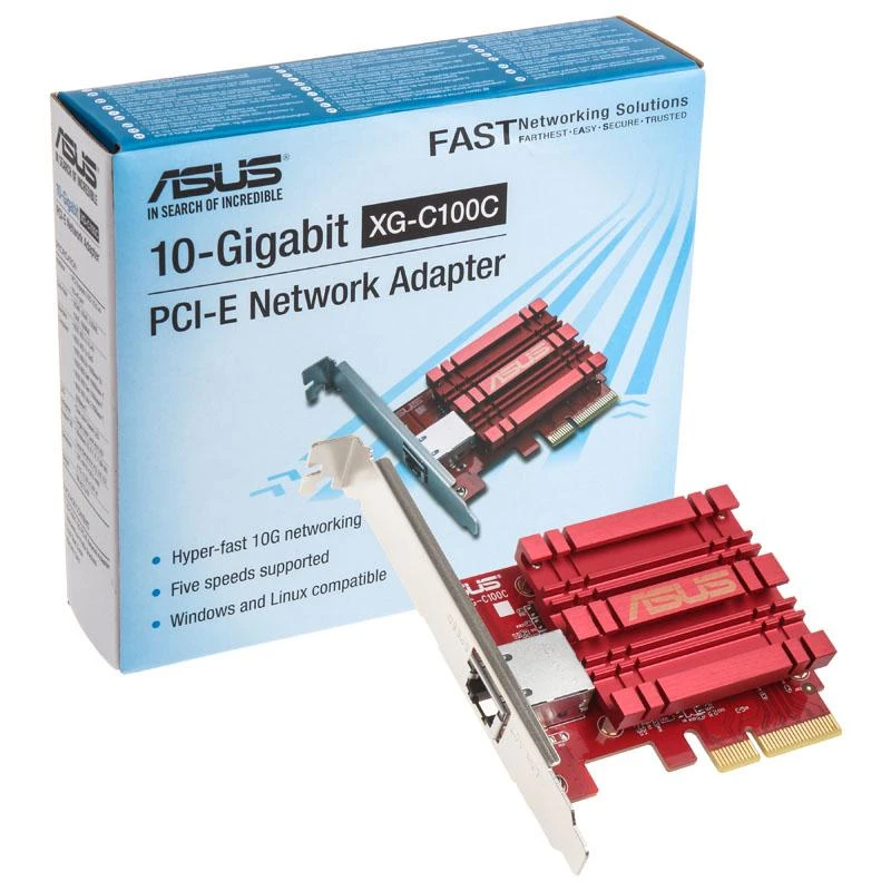 Asus PCIe tinklo adapteris XG-C100C