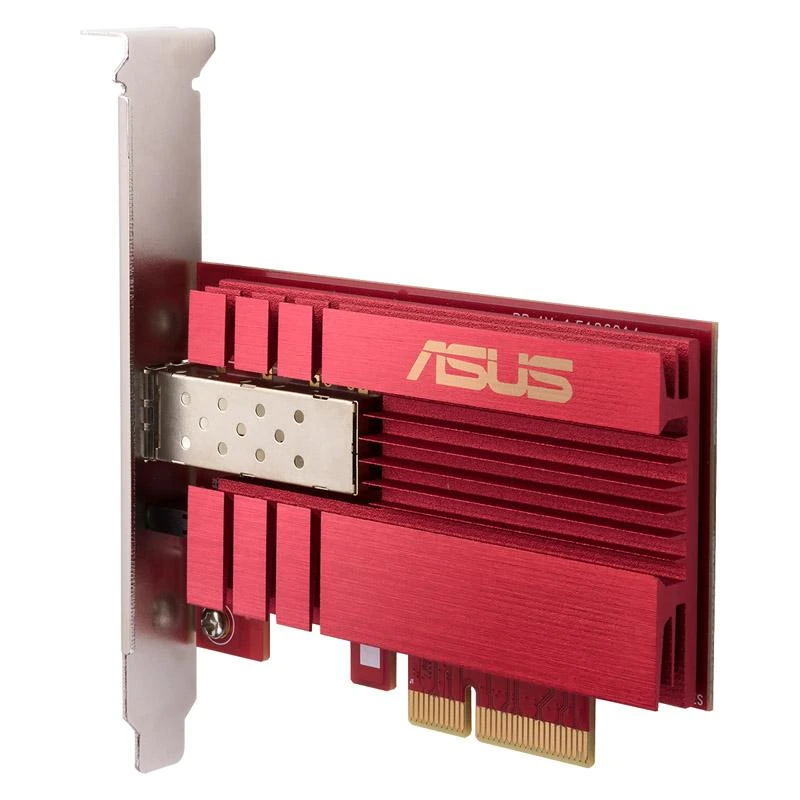 Asus | XG-C100F 10G PCIe tinklo adapteris; SFP+ prievadas, skirtas optinio pluošto perdavimui ir DAC kabeliui | 10/100/1000/10000 Mbit/s