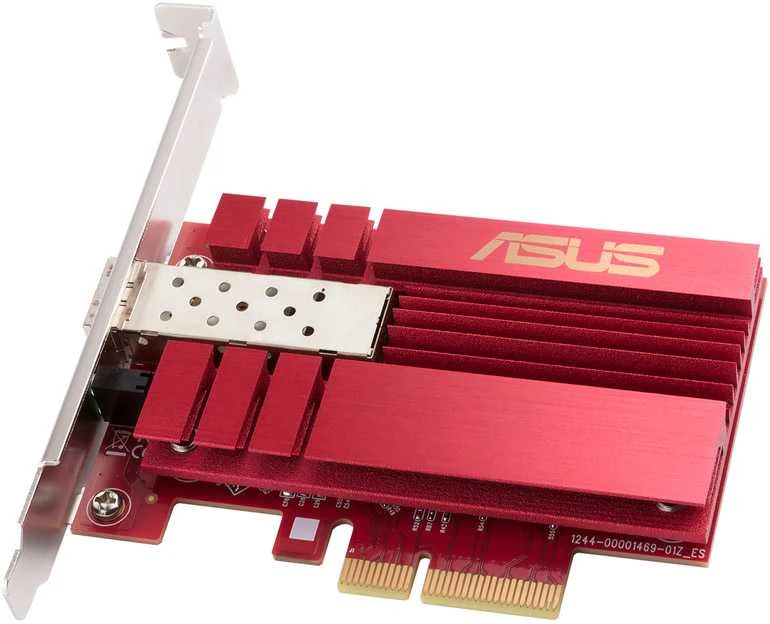 Asus | XG-C100F 10G PCIe tinklo adapteris; SFP+ prievadas, skirtas optinio pluošto perdavimui ir DAC kabeliui | 10/100/1000/10000 Mbit/s