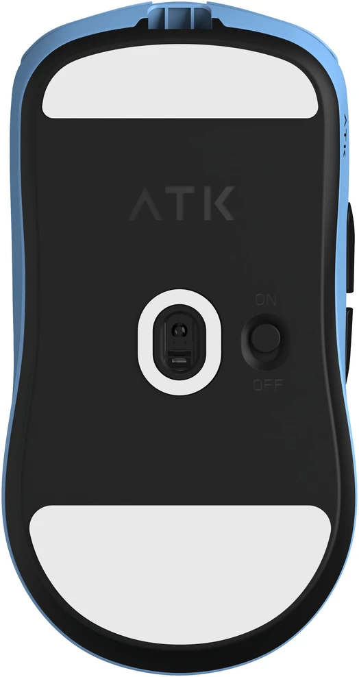 ATK x LEV F1 V2 Extreme Pelė žaidimams, wireless, PAW3950 Ultra, 8K Hz – mėlynas