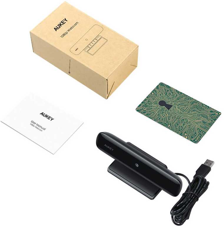 Internetinė kamera Aukey PCW1, Full HD Juoda