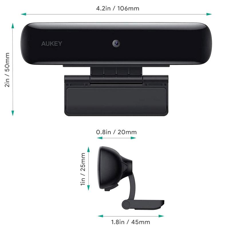 Internetinė kamera Aukey PCW1, Full HD Juoda