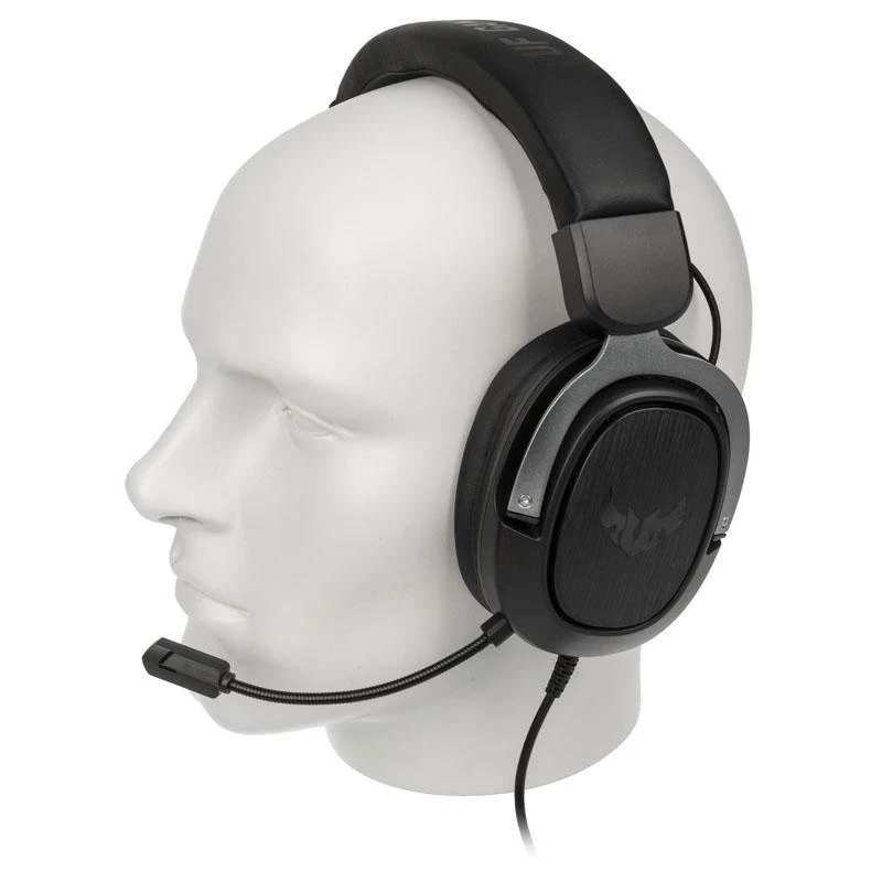 Žaidimų ausinės Asus TUF H3, 50 mm ASUS Essence driver/7.1 Virtual Surround Sound/Lightweight Comfort 294g/Stainless-steel headand /Full Compatibility