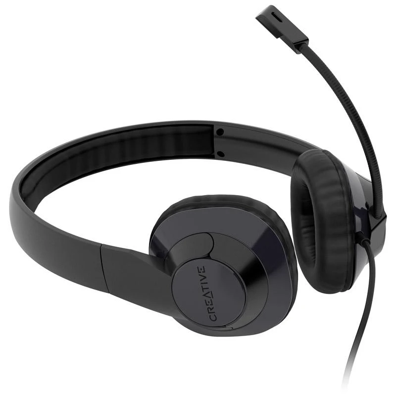 Creative ausinės laidinės su mikrofonu HS-720 V2 juodos spalvos USB