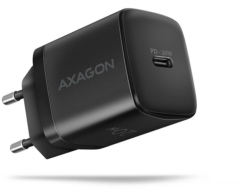 AXAGON ACU-PD20 sieninis pakrovėjas 1x QC3.0/AFC/FCP/PD type-C, 20W, juodas
