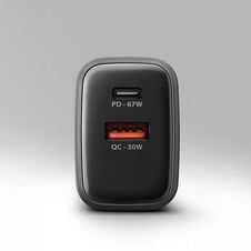 AXAGON sieninis įkroviklis 67 W, USB-A + USB-C, PD3.0/PPS/QC4+/SF | ACU-PQ67D